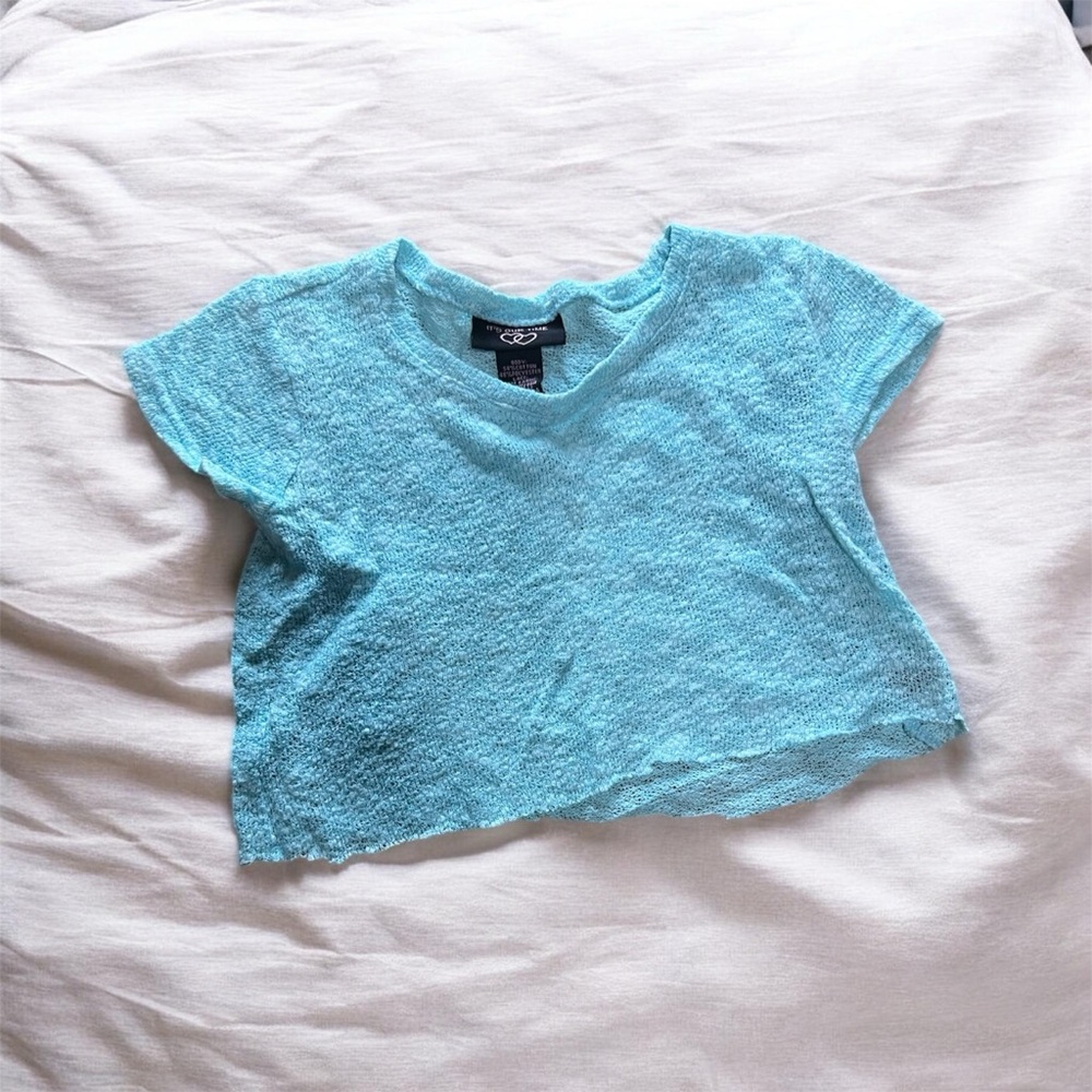 It's Our Time Aqua Short Sleeve Tee 535